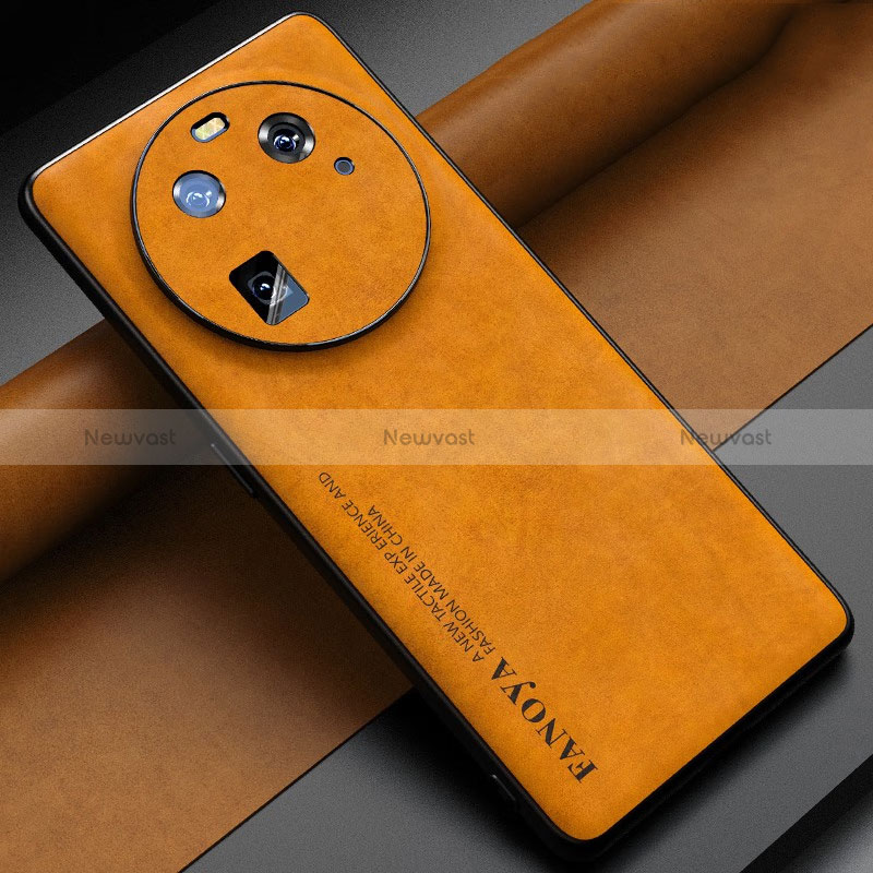 Soft Luxury Leather Snap On Case Cover S01 for Oppo Find X6 Pro 5G