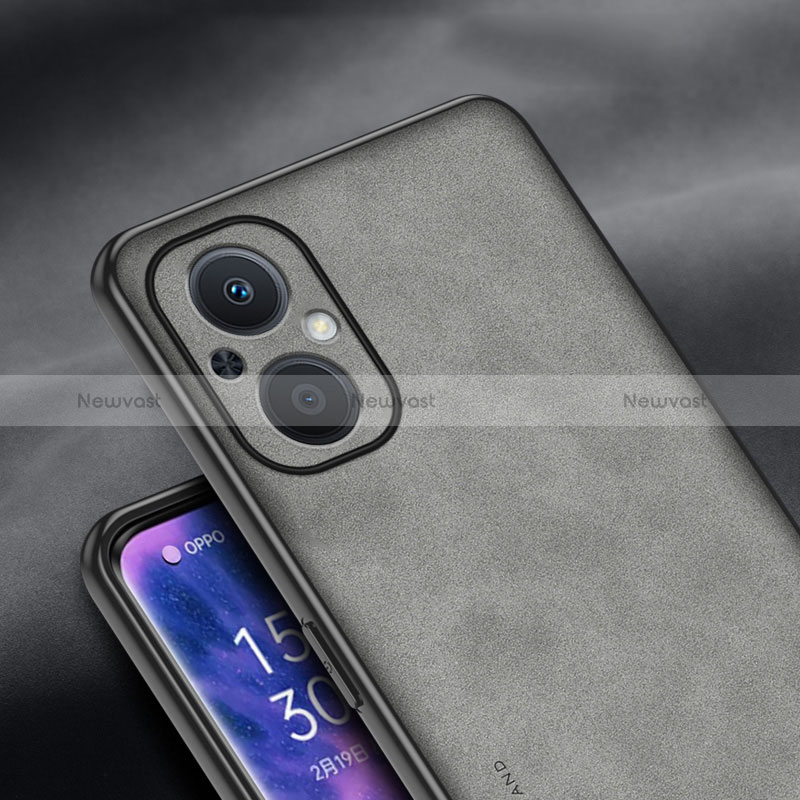 Soft Luxury Leather Snap On Case Cover S01 for Oppo Reno7 Lite 5G