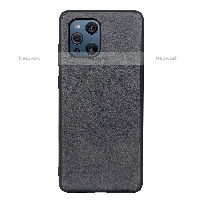 Soft Luxury Leather Snap On Case Cover S01D for Oppo Find X3 Pro 5G