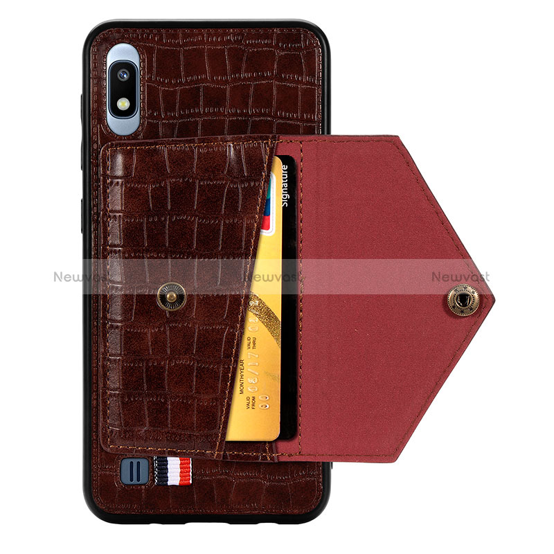 Soft Luxury Leather Snap On Case Cover S01D for Samsung Galaxy A10