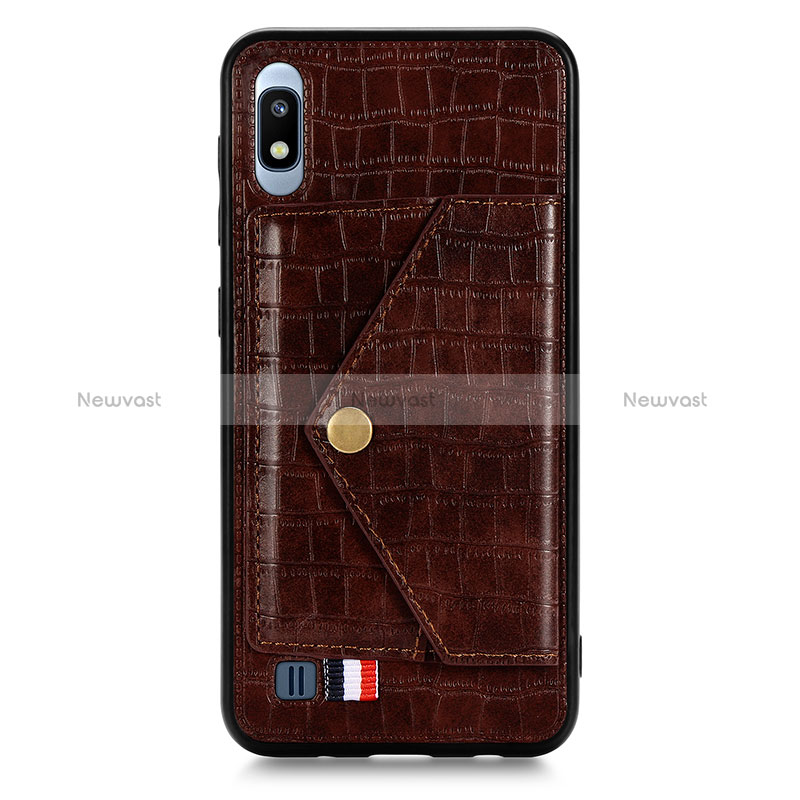 Soft Luxury Leather Snap On Case Cover S01D for Samsung Galaxy A10