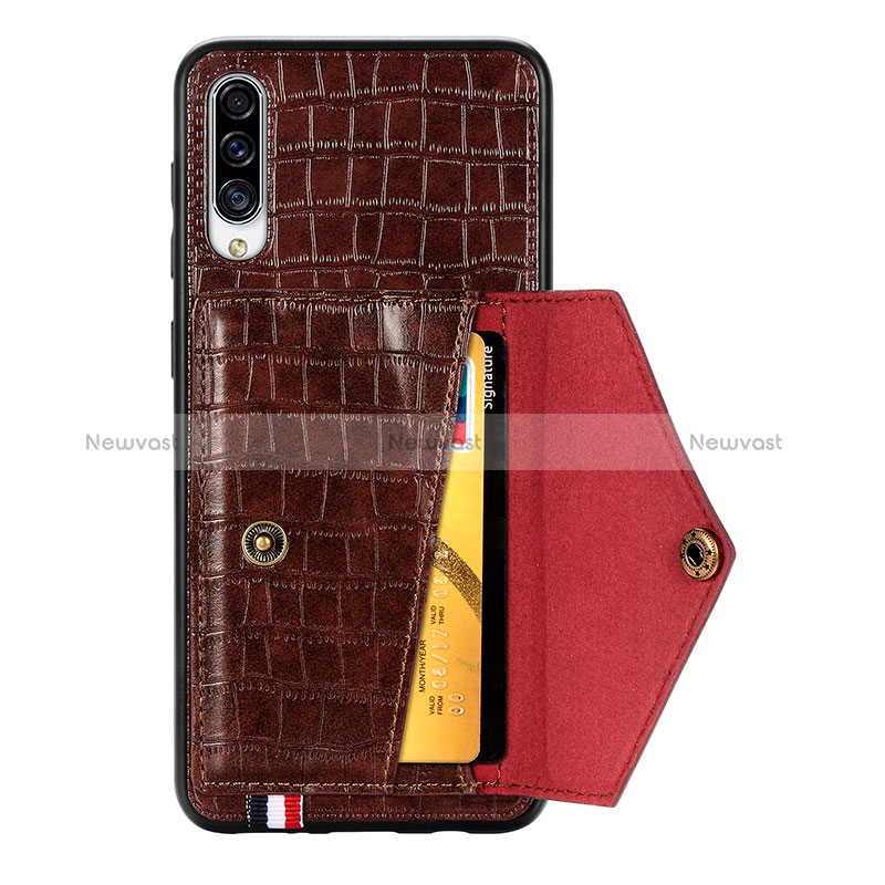 Soft Luxury Leather Snap On Case Cover S01D for Samsung Galaxy A50S