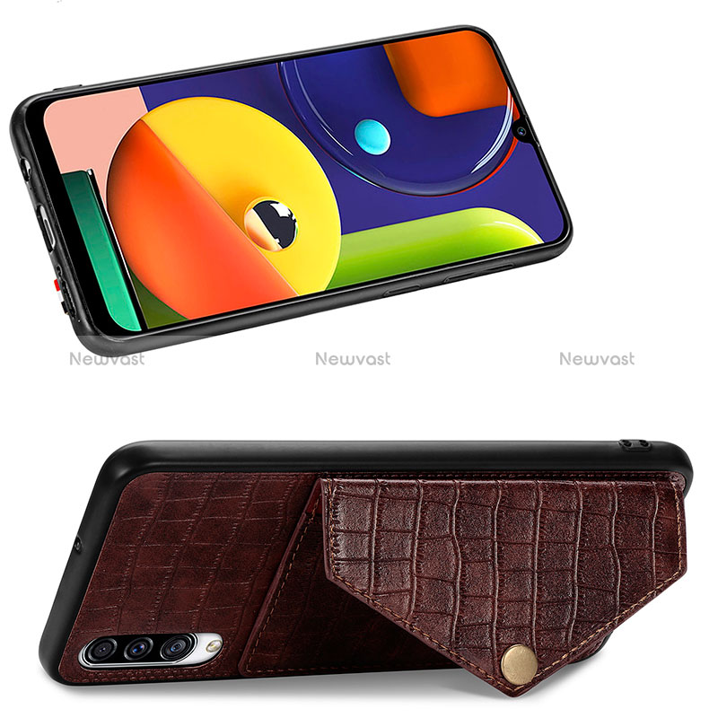 Soft Luxury Leather Snap On Case Cover S01D for Samsung Galaxy A50S