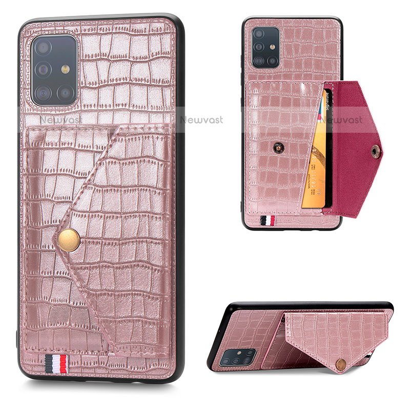 Soft Luxury Leather Snap On Case Cover S01D for Samsung Galaxy A51 4G