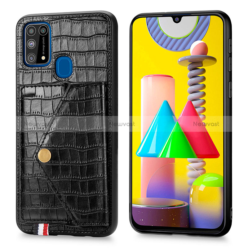 Soft Luxury Leather Snap On Case Cover S01D for Samsung Galaxy M21s