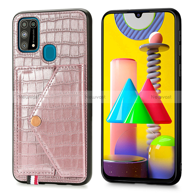 Soft Luxury Leather Snap On Case Cover S01D for Samsung Galaxy M31 Prime Edition