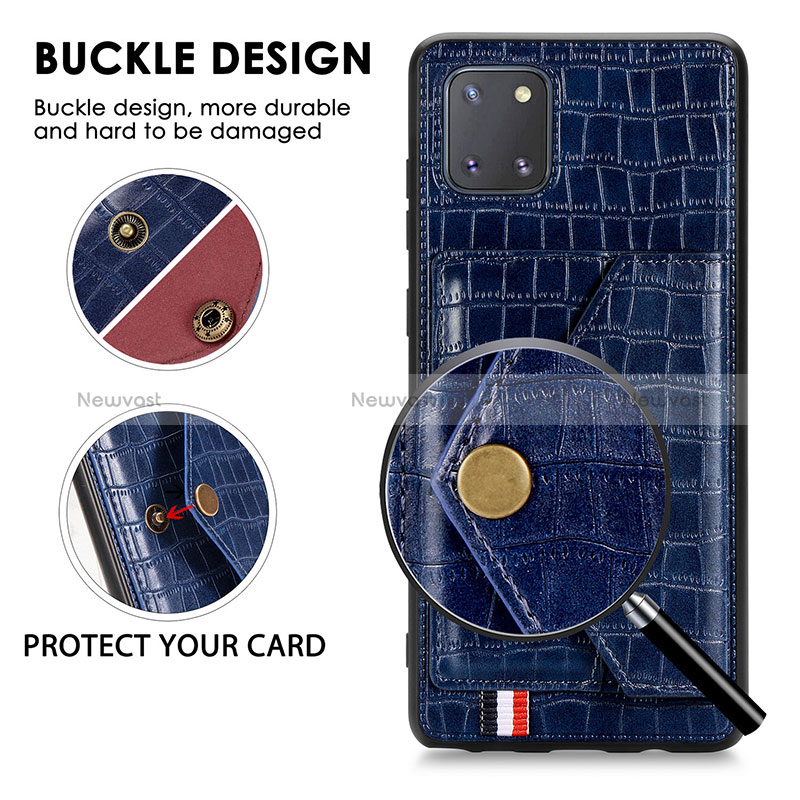 Soft Luxury Leather Snap On Case Cover S01D for Samsung Galaxy M60s