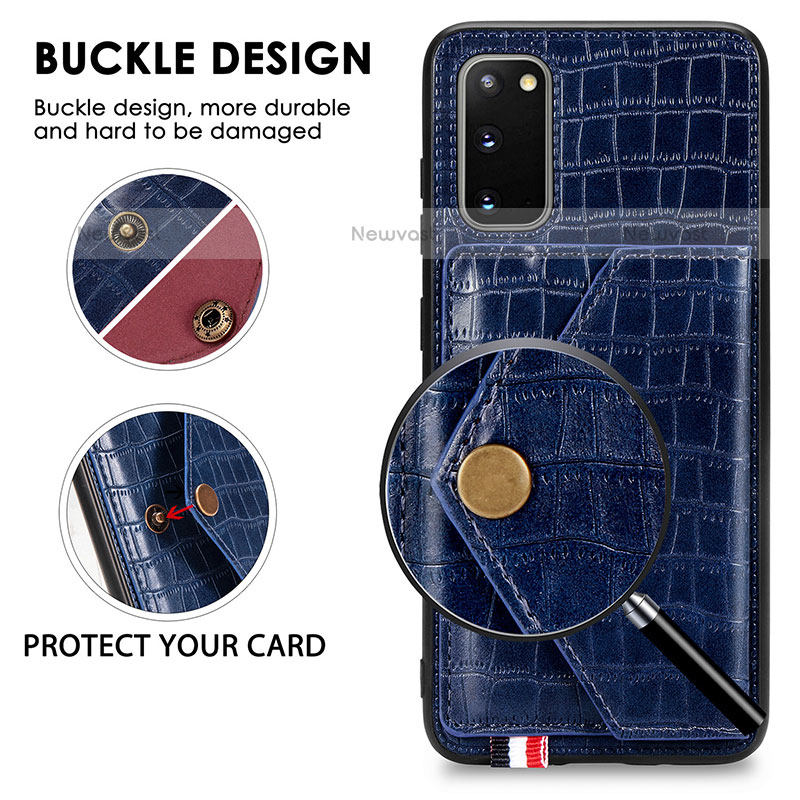 Soft Luxury Leather Snap On Case Cover S01D for Samsung Galaxy S20 5G