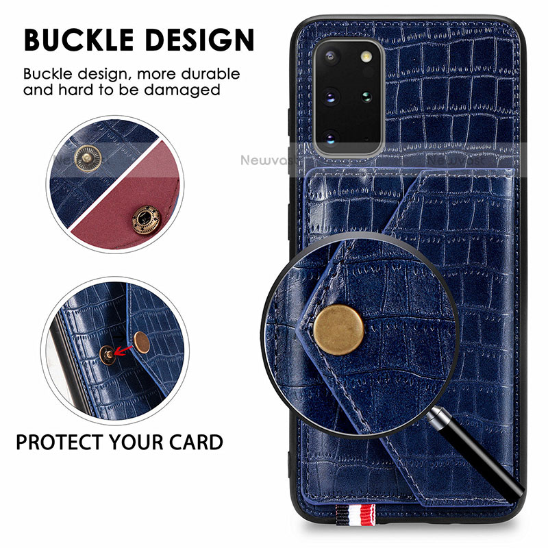 Soft Luxury Leather Snap On Case Cover S01D for Samsung Galaxy S20 Plus