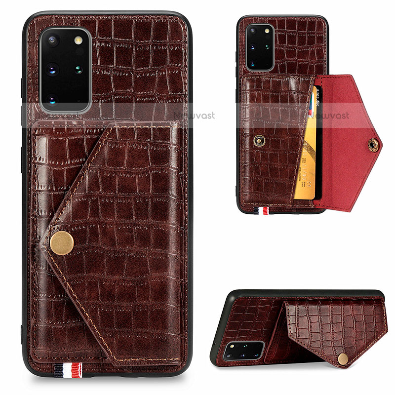 Soft Luxury Leather Snap On Case Cover S01D for Samsung Galaxy S20 Plus 5G