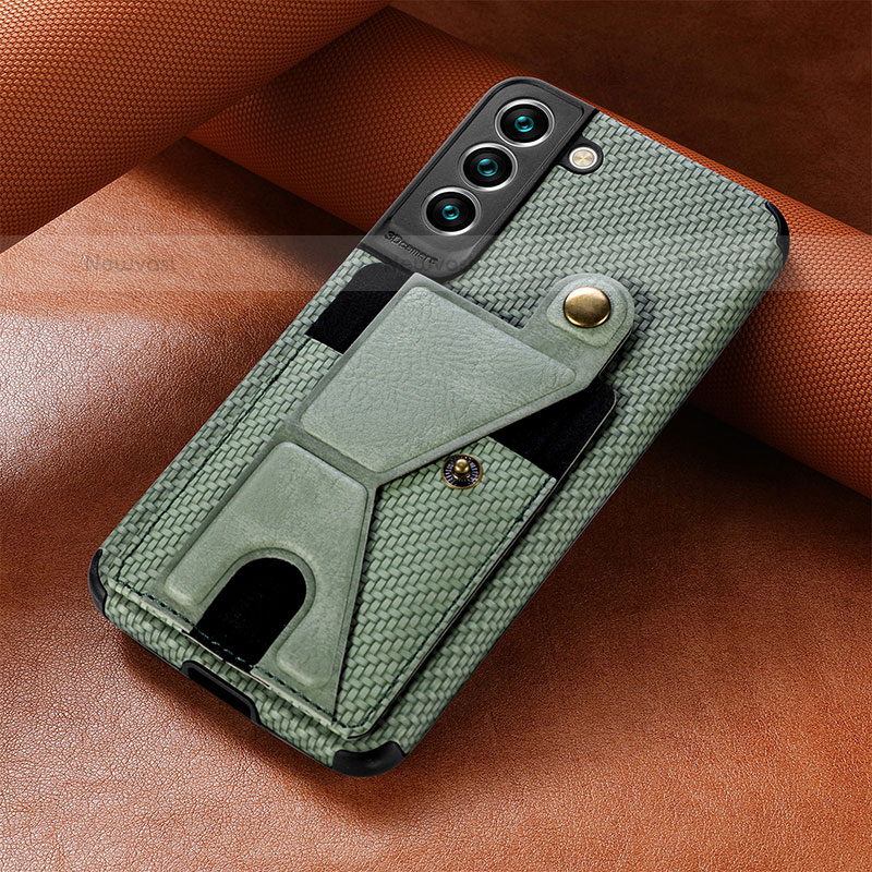 Soft Luxury Leather Snap On Case Cover S01D for Samsung Galaxy S21 FE 5G