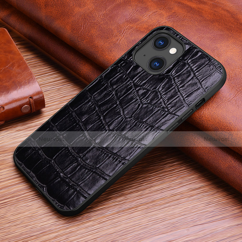 Soft Luxury Leather Snap On Case Cover S02 for Apple iPhone 14
