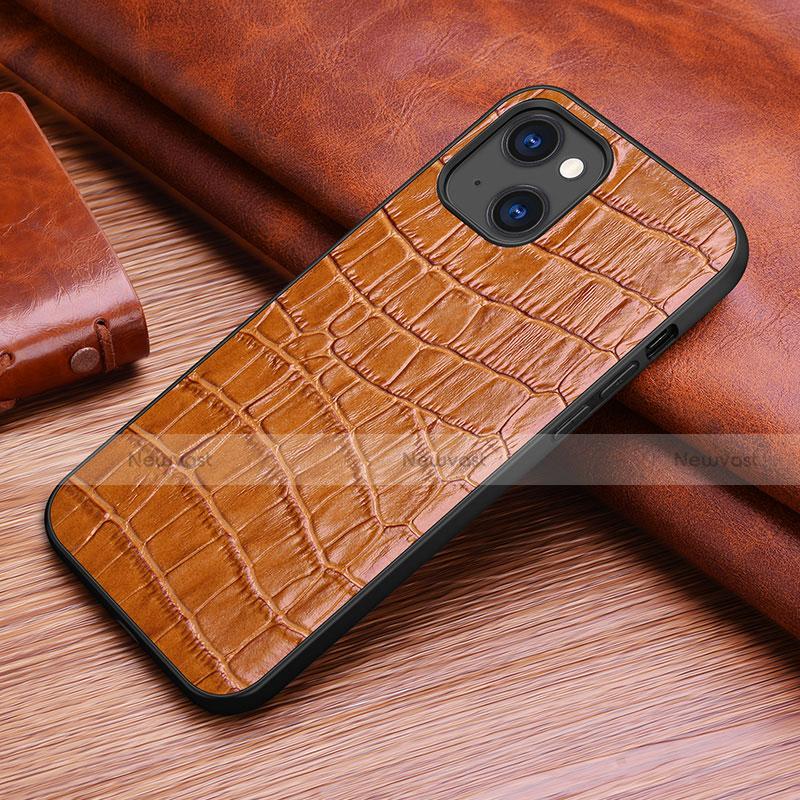 Soft Luxury Leather Snap On Case Cover S02 for Apple iPhone 14