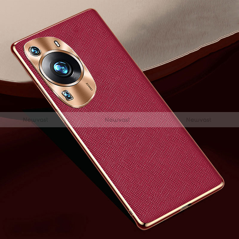 Soft Luxury Leather Snap On Case Cover S02 for Huawei P60 Pro