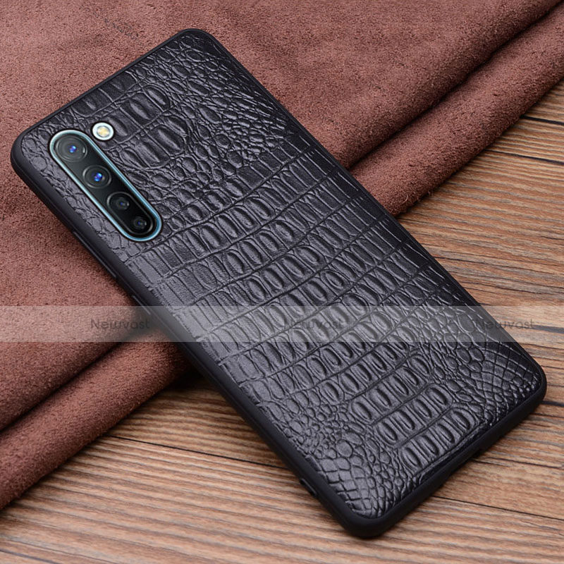 Soft Luxury Leather Snap On Case Cover S02 for Oppo Find X2 Lite Black