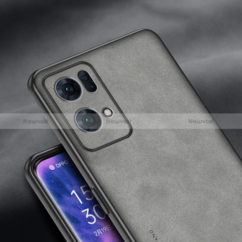 Soft Luxury Leather Snap On Case Cover S02 for Oppo Reno7 Pro 5G