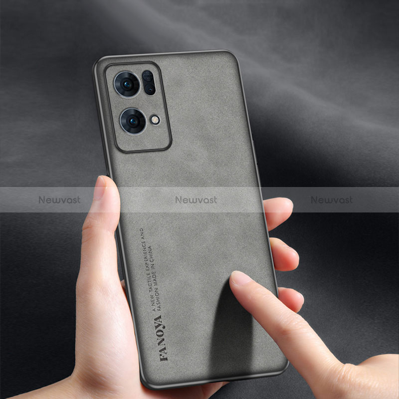 Soft Luxury Leather Snap On Case Cover S02 for Oppo Reno7 Pro 5G