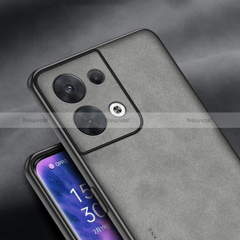 Soft Luxury Leather Snap On Case Cover S02 for Oppo Reno8 5G
