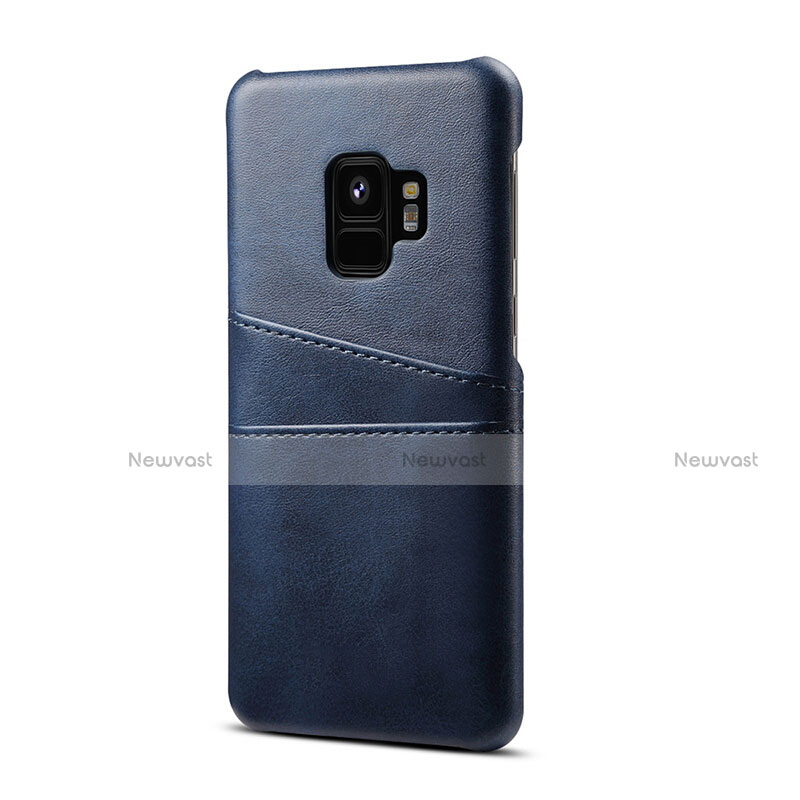 Soft Luxury Leather Snap On Case Cover S02 for Samsung Galaxy S9