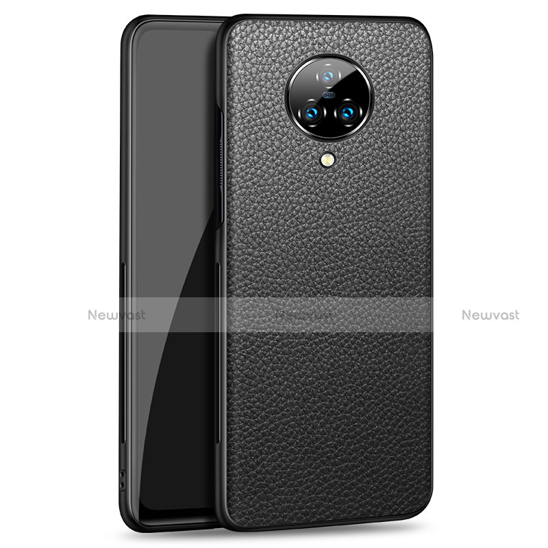 Soft Luxury Leather Snap On Case Cover S02 for Vivo Nex 3 Black