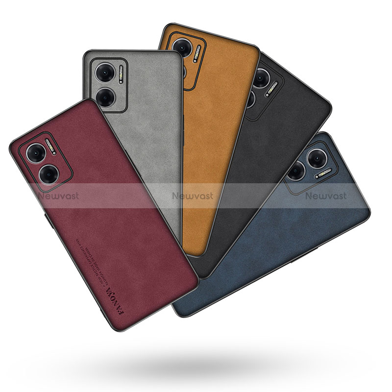 Soft Luxury Leather Snap On Case Cover S02 for Xiaomi Redmi Note 11E 5G