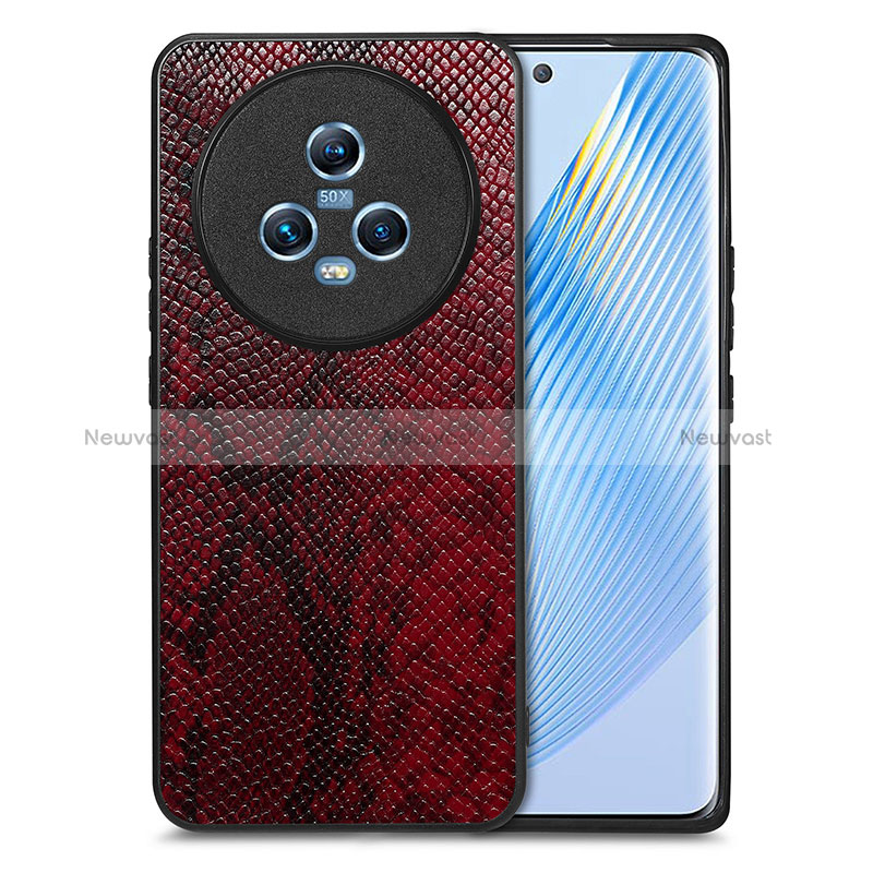 Soft Luxury Leather Snap On Case Cover S02D for Huawei Honor Magic5 5G