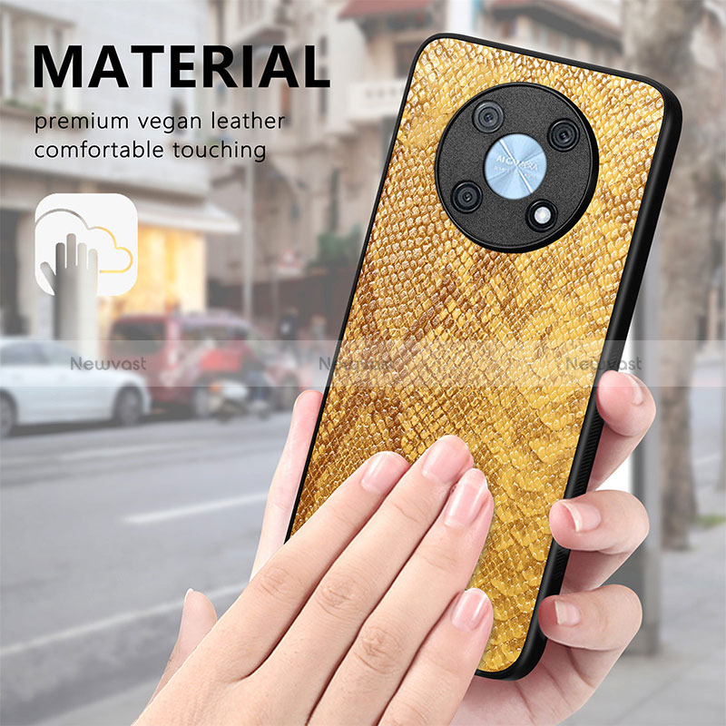 Soft Luxury Leather Snap On Case Cover S02D for Huawei Nova Y90