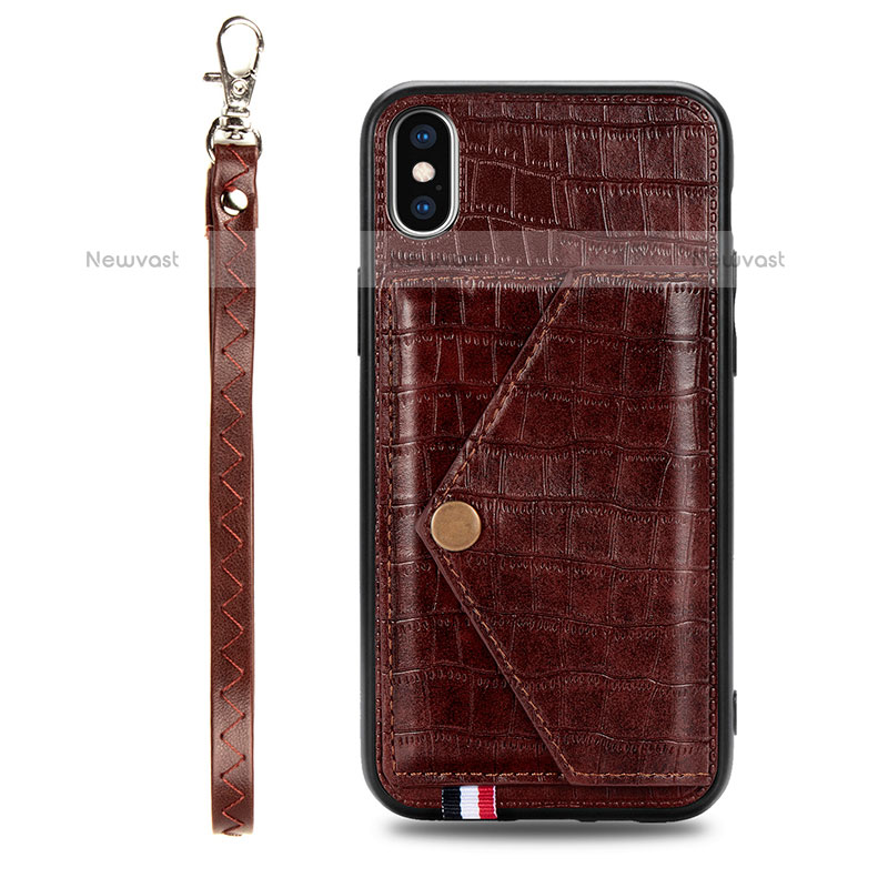 Soft Luxury Leather Snap On Case Cover S02D for Samsung Galaxy M11