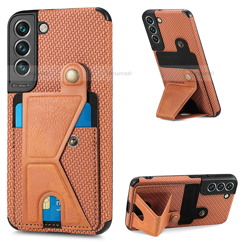 Soft Luxury Leather Snap On Case Cover S02D for Samsung Galaxy S21 5G