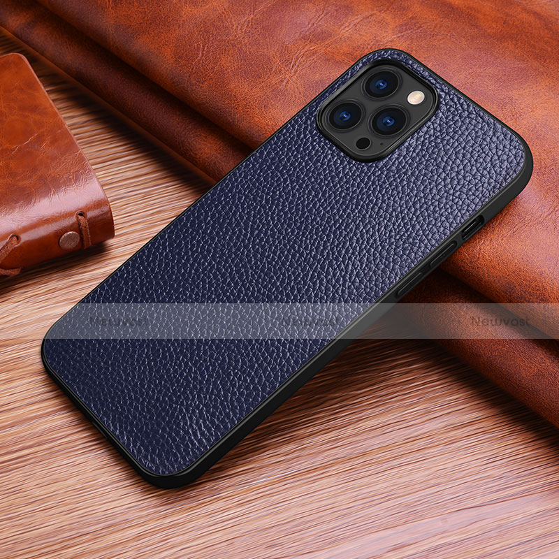 Soft Luxury Leather Snap On Case Cover S03 for Apple iPhone 13 Pro