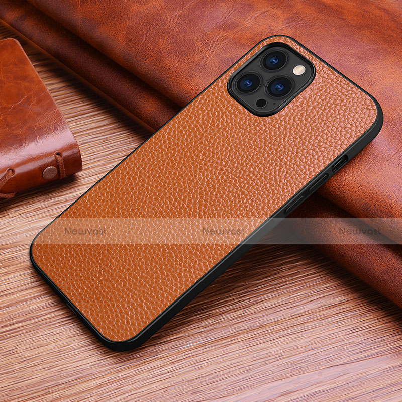 Soft Luxury Leather Snap On Case Cover S03 for Apple iPhone 13 Pro Max