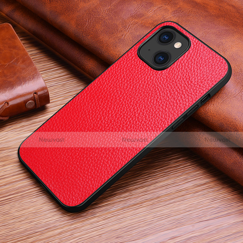 Soft Luxury Leather Snap On Case Cover S03 for Apple iPhone 14