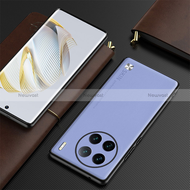 Soft Luxury Leather Snap On Case Cover S03 for Vivo X90 5G