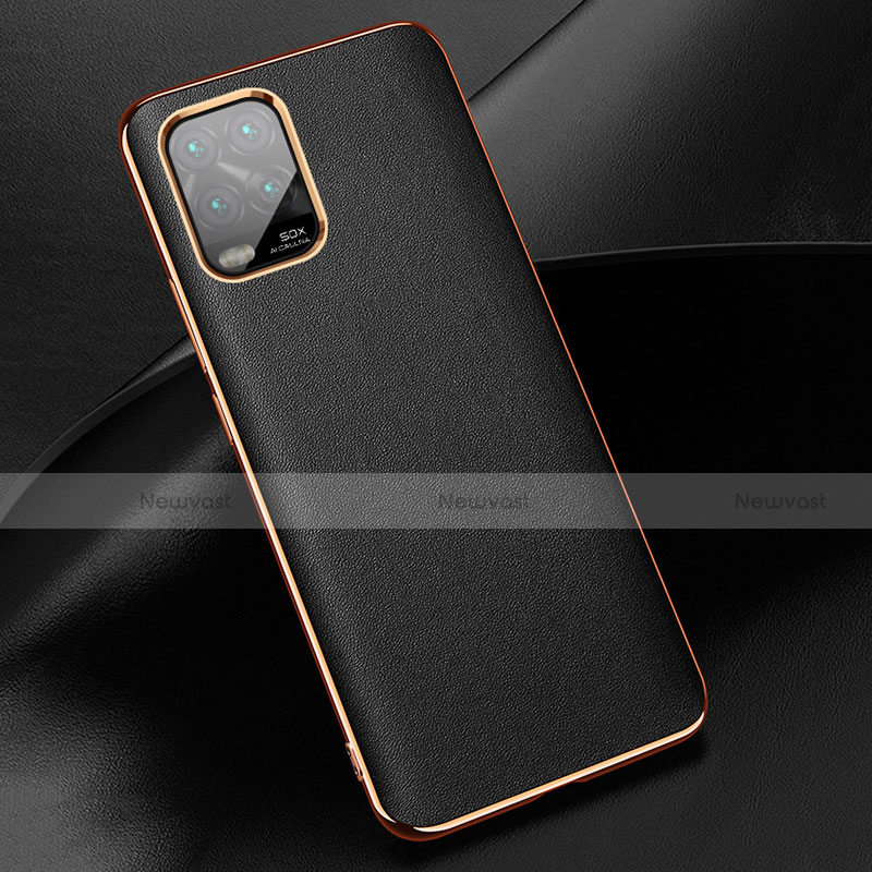 Soft Luxury Leather Snap On Case Cover S03 for Xiaomi Mi 10 Lite Black