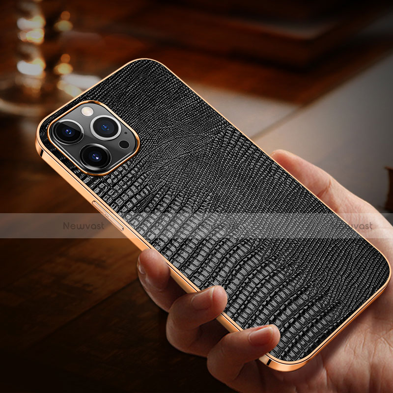 Soft Luxury Leather Snap On Case Cover S04 for Apple iPhone 13 Pro