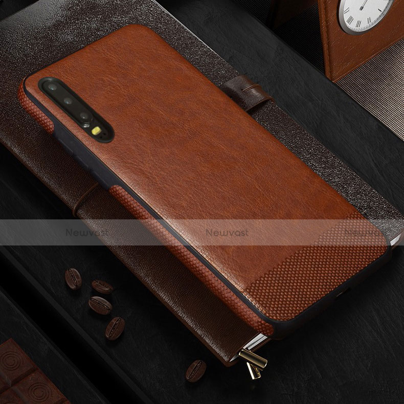 Soft Luxury Leather Snap On Case Cover S04 for Huawei P30