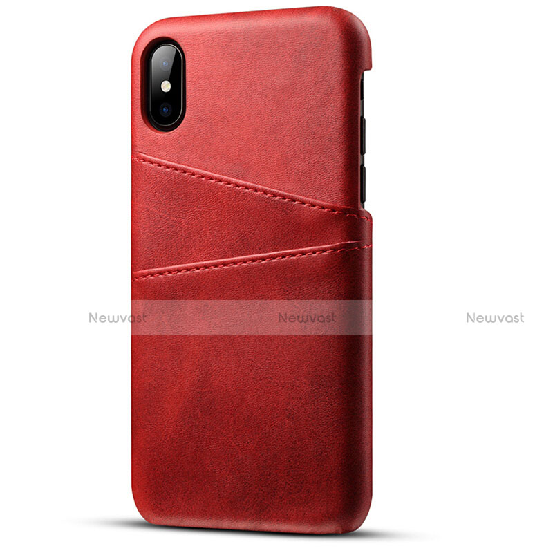 Soft Luxury Leather Snap On Case Cover S06 for Apple iPhone Xs Max