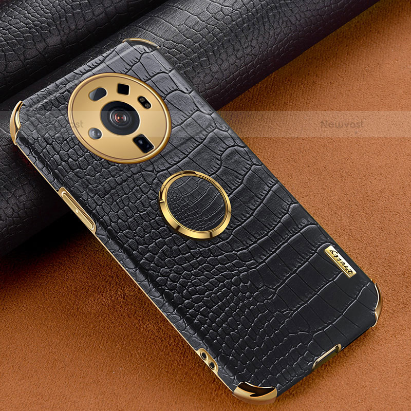 Soft Luxury Leather Snap On Case Cover S06 for Xiaomi Mi 12S Ultra 5G Black