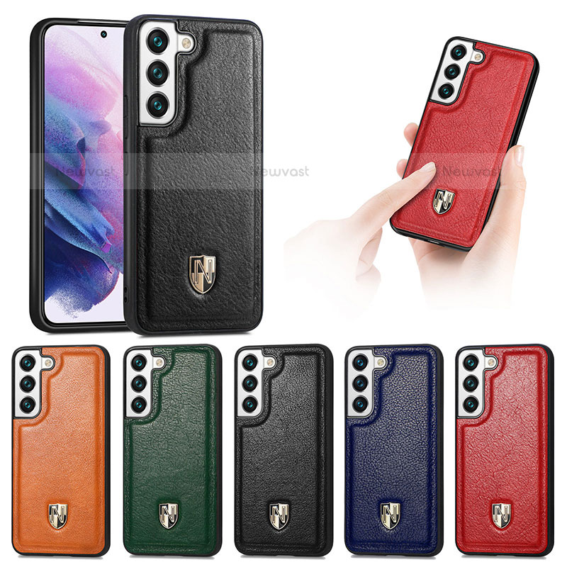 Soft Luxury Leather Snap On Case Cover S06D for Samsung Galaxy S21 Plus 5G