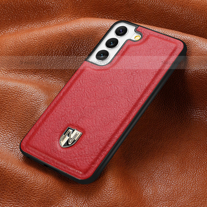 Soft Luxury Leather Snap On Case Cover S06D for Samsung Galaxy S23 Plus 5G