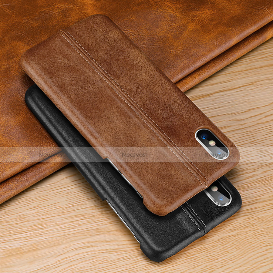 Soft Luxury Leather Snap On Case Cover S11 for Apple iPhone Xs Max