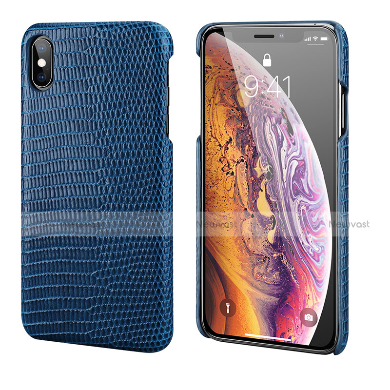 Soft Luxury Leather Snap On Case Cover S12 for Apple iPhone Xs