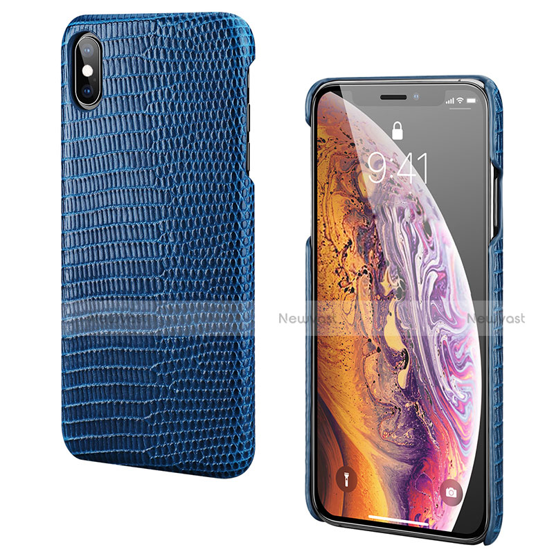 Soft Luxury Leather Snap On Case Cover S12 for Apple iPhone Xs