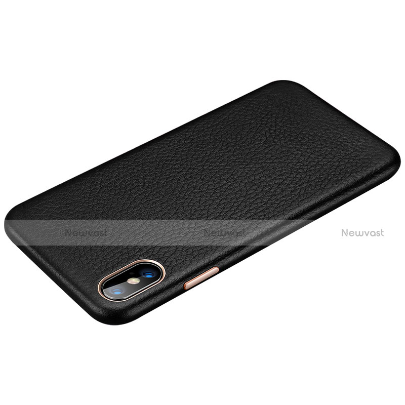 Soft Luxury Leather Snap On Case Cover S14 for Apple iPhone X