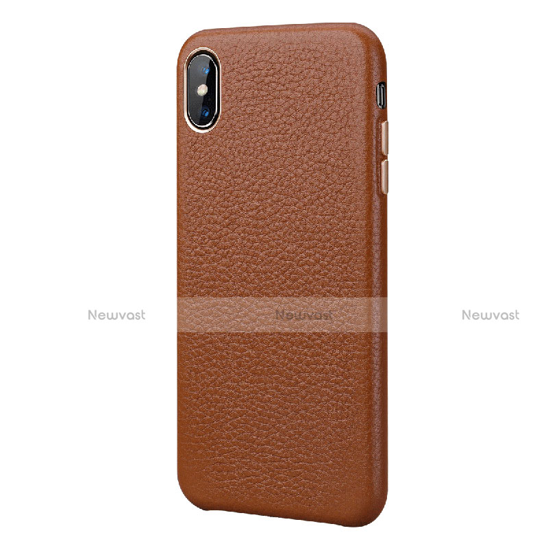 Soft Luxury Leather Snap On Case Cover S14 for Apple iPhone Xs Max