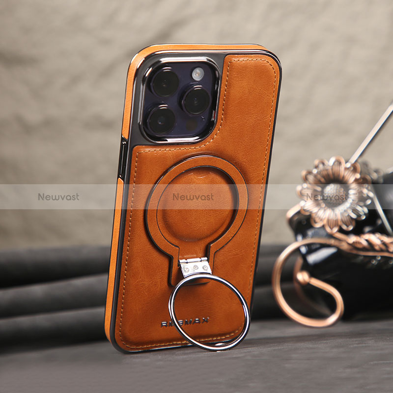 Soft Luxury Leather Snap On Case Cover with Mag-Safe Magnetic JD1 for Apple iPhone 14 Pro Max