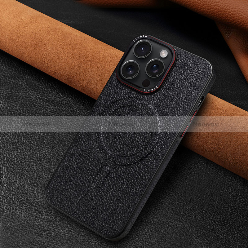 Soft Luxury Leather Snap On Case Cover WZ1 for Apple iPhone 14 Pro Black