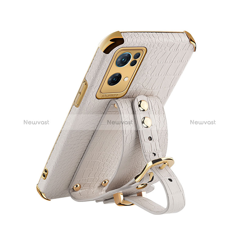 Soft Luxury Leather Snap On Case Cover XD1 for Oppo Reno7 Pro 5G