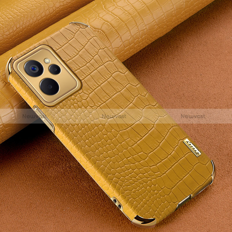 Soft Luxury Leather Snap On Case Cover XD1 for Realme 10 5G Yellow