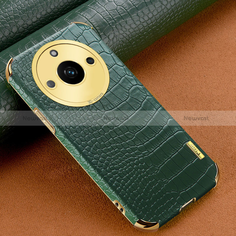 Soft Luxury Leather Snap On Case Cover XD1 for Realme 11 Pro+ Plus 5G Green